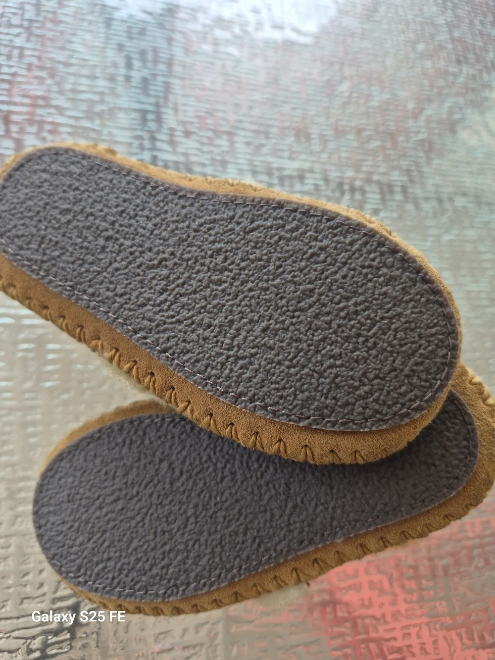 L.L. Bean Toddler Chestnut Suede Shearling Moccasins